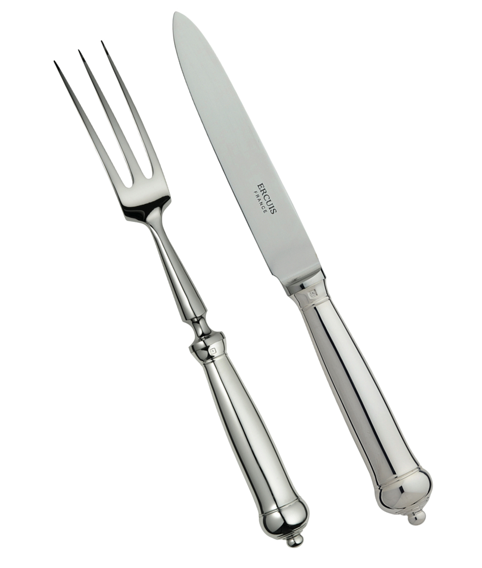 flatware Ercuis silver plated turenne cheese knife, prongs 652077